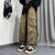 RXZP15至18岁男生初中生高中生大学生工装裤男大码日系重磅工装裤男秋 棕色 M