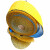 定制地胶贴耐磨橡胶 5S反光车位线定位划线 自粘标识黑黄警示防滑 黄防滑反光方格5cm3m