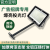 亚明照明亚明商用广告牌照明灯店铺门面门头户外防水带支架led投光灯 0.5米弯杆+200w投光灯白光