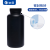 垒固 HDPE塑料圆瓶带刻度试剂瓶带内盖分装瓶 黑色加大口2000ml（2个）