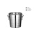 庄太太 不锈钢虎头水桶商用清洗桶清洁水桶【中号冰桶5L+冰夹】ZTT0866