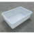 长方形白色小塑料盆大号加厚工业无盖零件盒塑胶箱周转箱胶盒 新款3#白盆(515*380*205)