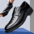 宜驰（EGCHI）商务休闲皮鞋子男士隐形内增高正装鞋 37929-G 黑色 40