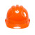 胜丽安全帽工地ABS头盔三筋透气新国标免费印字S400AT 橙色 1顶