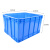 金兽 周转箱 外径595*490*350mm货架箱运输箱储物箱工具箱塑料分类箱 GZ1063蓝色