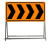 定制适合定制 前方施工 注意安全 可折叠反光道路施工标志牌 警示牌 交通定制 前方施工车辆慢行 100*60*100