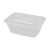 联嘉 一次性打包盒外卖快餐饭盒餐盒便当盒 1000ml长方形透明加厚 300套