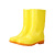 苏识 雨鞋男士水鞋雨靴防滑防水水靴 中筒单层 (单位：双) 36 黄色