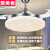 爱美者风扇灯带电风扇灯扇一体现代简约家用饭厅卧室轻奢金色吊扇灯 金色款-36寸 变光遥控