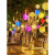 博雷奇挂树藤球灯户外防水led灯串街道亮化创意满天星圆球铜线装饰彩灯 紫色20厘米 紫光