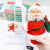 创意电动单爬梯圣诞老人 商场装饰品儿童玩具 红色圣诞帽