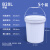 20L加厚塑料桶密封桶带盖水桶圆桶化工桶涂料桶空桶酱料桶机油桶 B20L水桶-带盖白色5个装