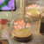 LED郁金香小夜灯手工制作DIY材料包桌面小摆件氛围灯摆件生日礼物 粉色 DIY材料包-10朵