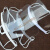 簌禧40塑料透明口罩餐饮口罩酒店餐厅厨房厨师口罩防雾防口水飞沫口罩 透明口罩 30只