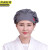 京洲实邦 灰色 可调节厨房帽防油烟餐厅工作防掉发包头护士帽子JZSB-9143