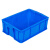 工创优品 塑料周转箱加厚PE物流箱五金零件盒塑料收纳整理储物箱 蓝色510mm*355mm*170mm