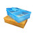 希万辉  杀菌收纳盒 消毒盒 实验室浸泡盒 浸泡干燥一体式收纳盒 大号蓝盖+黄盖+蓝色底