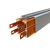 科雷行车安全多极管式滑触线导电轨 DHG防尘铝合金壳弧形划线 3级6平方/米
