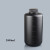定制塑料瓶大容量大小口试剂瓶广口黑色棕色避光瓶HDPE白色样品 黑小口2L