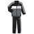 阿迪达斯（Adidas）德国时尚男童装运动套装长袖拉链立领上衣束脚长裤两件 黑色灰色 3/4岁