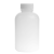 垒固 HDPE塑料圆瓶带刻度试剂瓶带内盖分装瓶 白色小口250ml（10个）