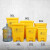 垃圾桶院诊所实验室加厚废物黄色污物桶商用带盖 【灰色】20L脚踏垃圾桶(生活)