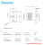 谷波 Gwave SMA垂直免焊连接器 PCB板表层走信号双孔法兰孔距7.16mm DC-27G SMA-KFD216-4 1个