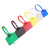 定制彩色尼龙标签扎带电缆吊牌吊卡网线记号标牌防水塑料封条扎线带 绿色(100条)