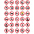 康迪普 道路交通指示牌60*60cm警示标志牌交通标示停车反光标识圆形警示牌 限高2.2m（可定制其他内容）
