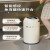 适用于英国merun智能感应垃圾桶厨房卫生间大容量厕所客厅轻奢带盖 奶油白 6L/配万向轮/垃圾袋