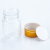 海斯迪克 透明塑料瓶广口密封罐样品胶囊分装瓶 金盖圆形50ml(20个) HKCL-852