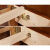 实木床子床边横梁木条实木板松木方木料床横条床板配件 3cmX6cmX长180cm送床托