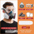 LISM防毒面具全面罩喷漆专用口罩呼吸防护罩防烟全脸防尘面罩放毒氧气 升级款硅胶防尘毒7件套+透眼眼