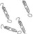 304不锈钢花篮螺丝 链条拉紧器 紧绳器 钢丝绳收紧器 调节钢索绳揽 M5（OC款）5个2F包 M5OC款5个/包