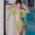 法劳格（VANCROUG）游泳衣女比基尼2024夏季新款四件套分体温泉长袖感 83103粉色 XL-2适合110-120斤