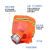 惠利得防毒面具消防防烟面罩3C防火过滤式消防自救呼吸器宾馆 军恒盒装TZL30A（橙色头罩）