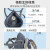 防毒口罩电焊专用防尘口罩工业粉尘可水洗日本重松U2K滤芯猪鼻子 耐斯安蓝色硅胶主体1个