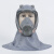 HKFZ6800防毒面具头罩打磨装修喷漆专用防粉尘油烟护脸防毒防尘面罩 头罩主体（不含过滤件） 中