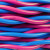 中迈 电线电缆 WDZN-RVS2*0.75平方2芯低烟无卤耐火铜芯双绞软线 100米 红/蓝