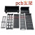 除静电PCB周转架存放ESD电路板支架L/U/H型SMT托盘插盘料盘零件盒 470*138*35(条型)