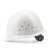 君御 白色安全帽 建筑工程电力施工业防砸安全帽 1顶