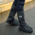 莱文格（LEVENGER）雨鞋套骑行户外防水鞋套防雨加厚底212黑白高筒颜色批发 212黑色L码