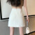 夏季不规则白色西装半身裙子女2024新款小个子高腰a字包臀短裙裤 白色 S