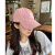 MINISO名创优品粉色棒球帽子女2022夏季韩版时尚百搭字母R 黑色  可调节(54-58cm)一般都能戴