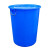 大号加厚塑料圆桶超大容量水桶储水用级酿酒发酵带盖胶桶 升级加厚380L 蓝带盖 装420斤水