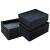 塑料防静电托盘长方形方盘加厚元件盒物料盒零件盒工具周转箱黑色 35号方盘外尺寸： 375*275*40mm