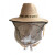 举焊蜜蜂帽加厚防蜂帽面纱遮脸专用高清面纱防护帽子全套养蜂帽