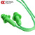 成楷科技 CKE-2043 TPR圣诞树带线耳塞 工业睡眠睡觉 降噪隔音32dB 独立包装 绿色100副