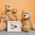 德国NICI生日礼物亨尼熊公仔抱枕娃娃毛绒玩具泰迪熊公仔儿童玩偶送女友生日礼物中号50cm 99174