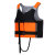 锐麻    加厚浮力棉成人救生衣大浮力冲浪浆板皮划艇船用浮力衣 浮力衣灰橙色 L 